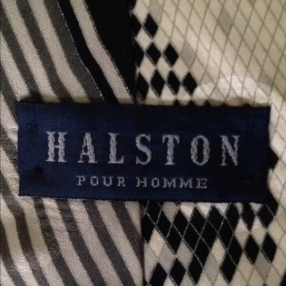 Halston Vintage Italian silk necktie - Picture 3 of 6